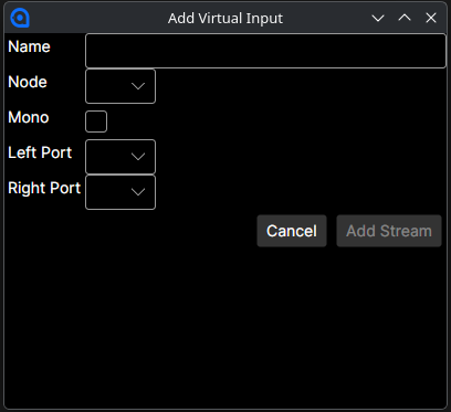 Add Virtual Input