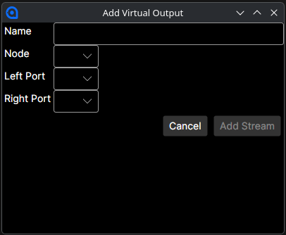 Add Virtual Output