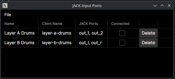 Jack Inputs Tool Window